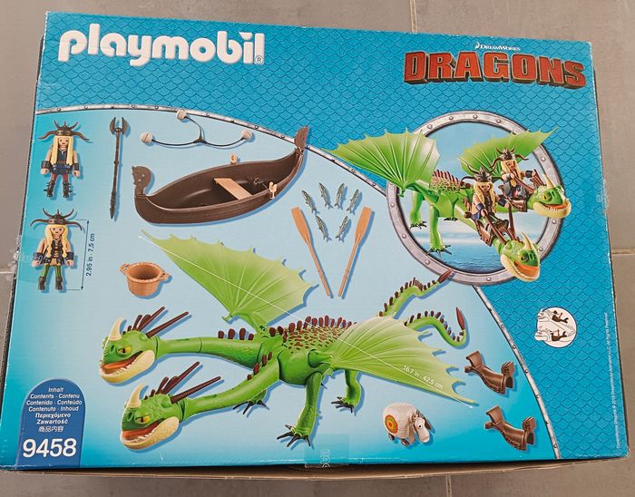 Playmobil Dragons  9458 - Kognedur, Kranedur et leurs dragons Pète et Prout - photo numéro 4