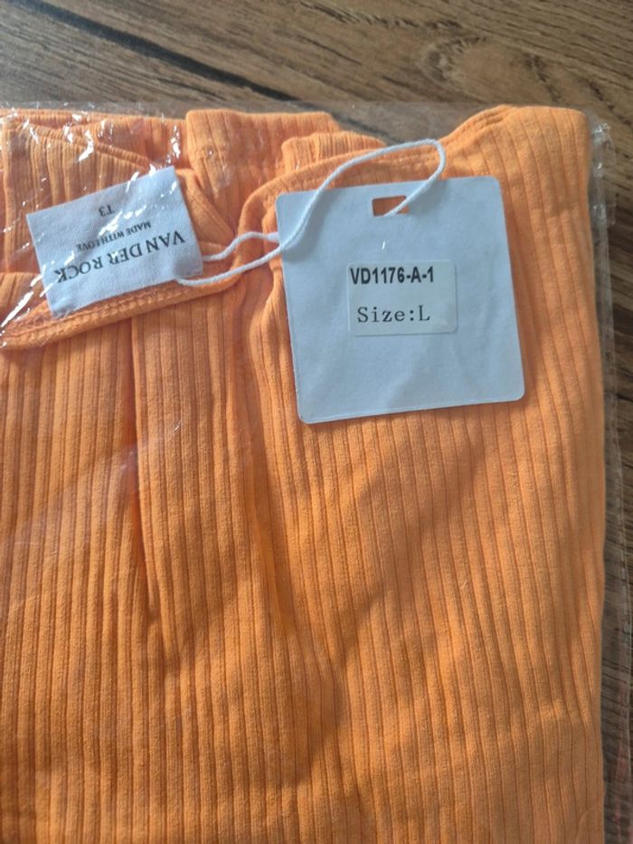 Tee-shirt Femme Manches Courtes Orange - photo numéro 3