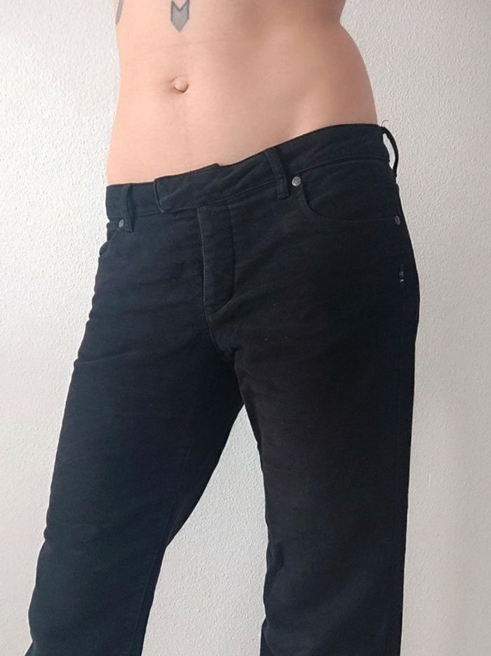 Pantalon droit évasé noir velours y2k 🇮🇹 Jean-Paul Gaultier - 40/L à 42/XL - photo numéro 5