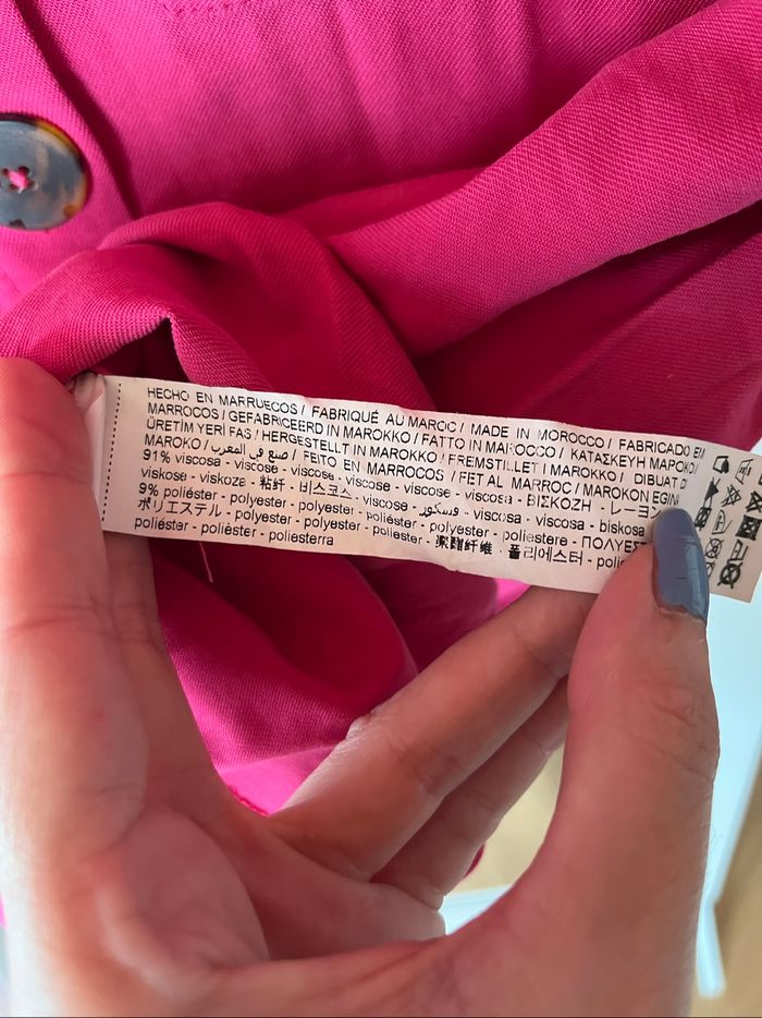 Chemise épaisse rose fuchsia Stradivarius T38 TBE 🩷 - photo numéro 3