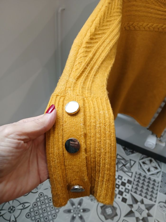 Pull femme moutarde - photo numéro 3