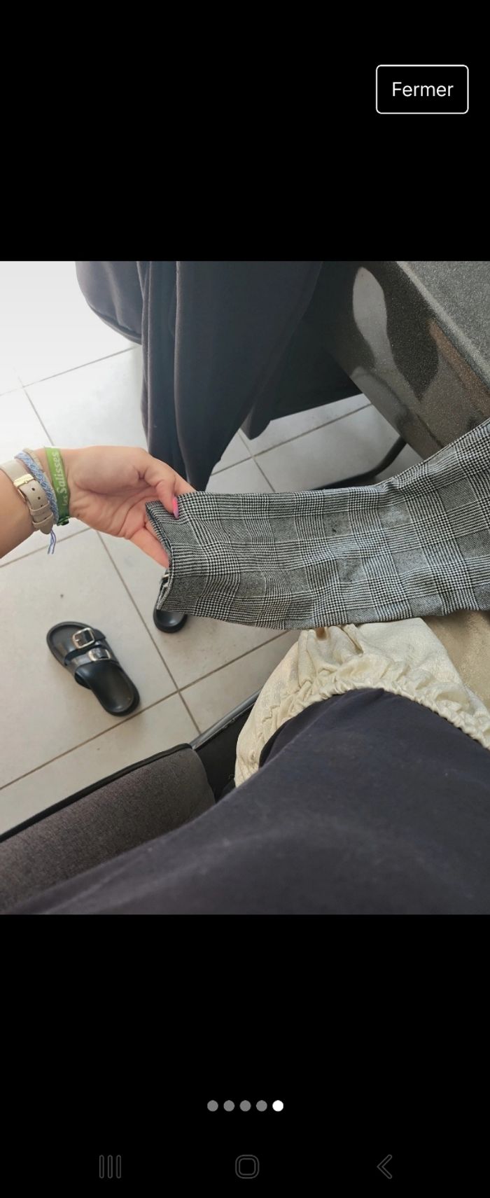 Pantalon quadrillé  Véro Moda - photo numéro 5