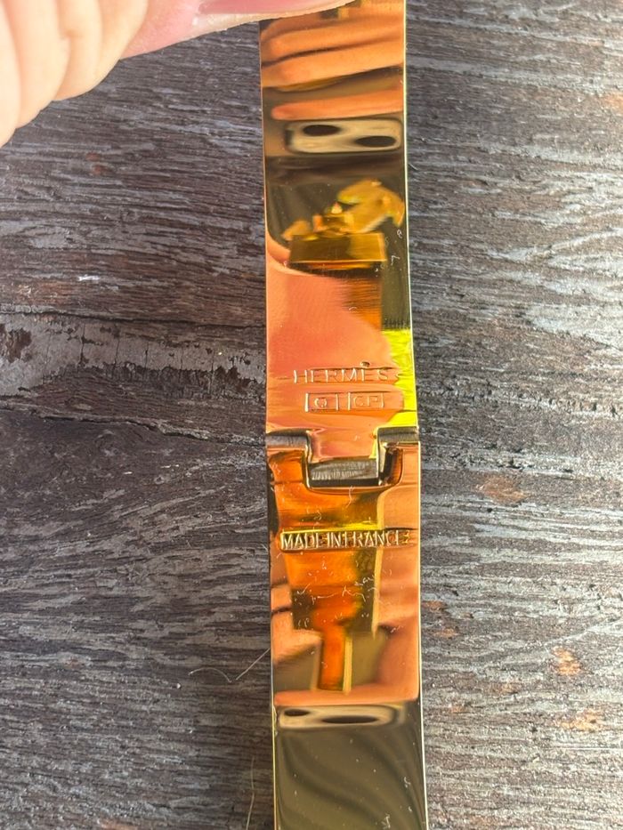 bracelet hermès Clic H orange - photo numéro 8