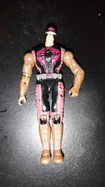Figurine vintage Hasbro GI Joe Desert Cobra claws Viper Venom soldier Figure red