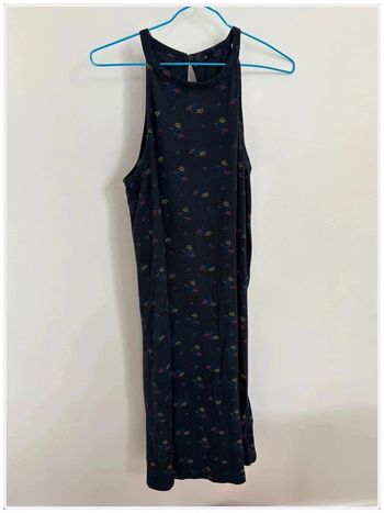 Robe Kiabi L Bleu Marine Imprimé Floral Fluide