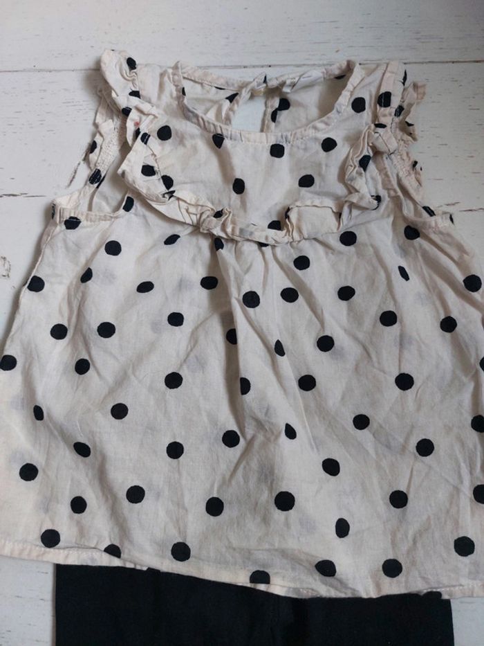 Ensemble à pois H&M Taille 6-9 mois - photo numéro 2