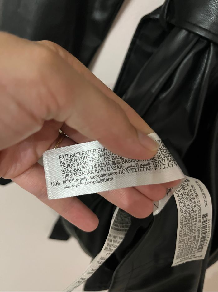 Veste simili cuir noir - photo numéro 5