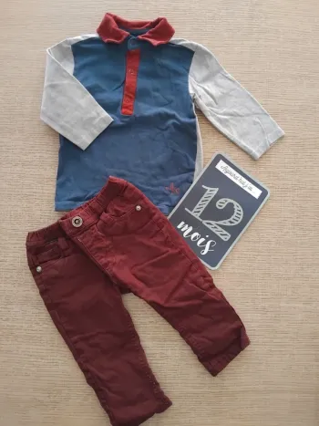 Ensemble 12 mois / 80 cm