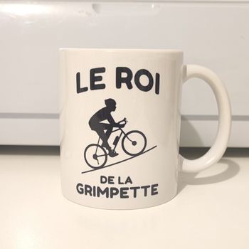 Mug blanc cycliste 