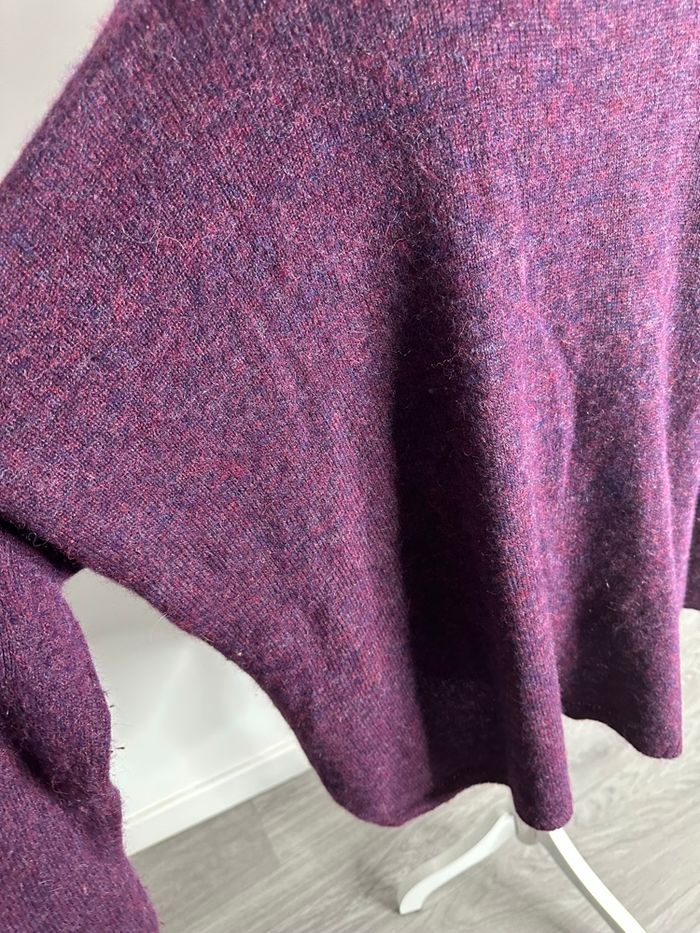 Cardigan oversize violet rose alpaga et laine mérinos Anonym TU - photo numéro 8