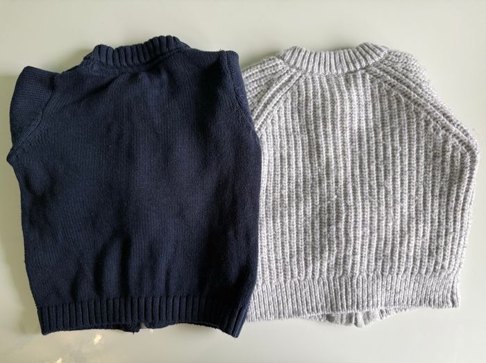 Lot de 2 pull d’hiver garçon - 6mois - photo numéro 3