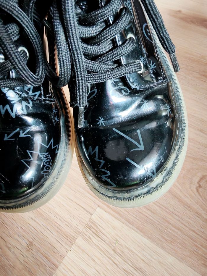 Bottines noires vernies Zara kids pointure 27 - photo numéro 7