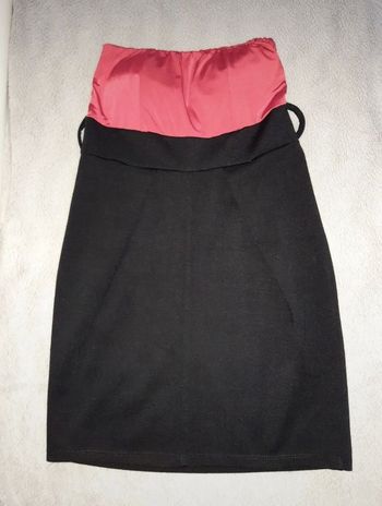 Robe bustier rouge et noir