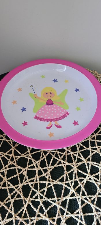 assiette enfant fée
