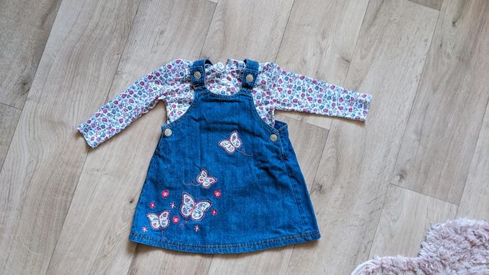 Ensemble Robe + tee-shirt manches longues 12-18 Mois - photo numéro 3