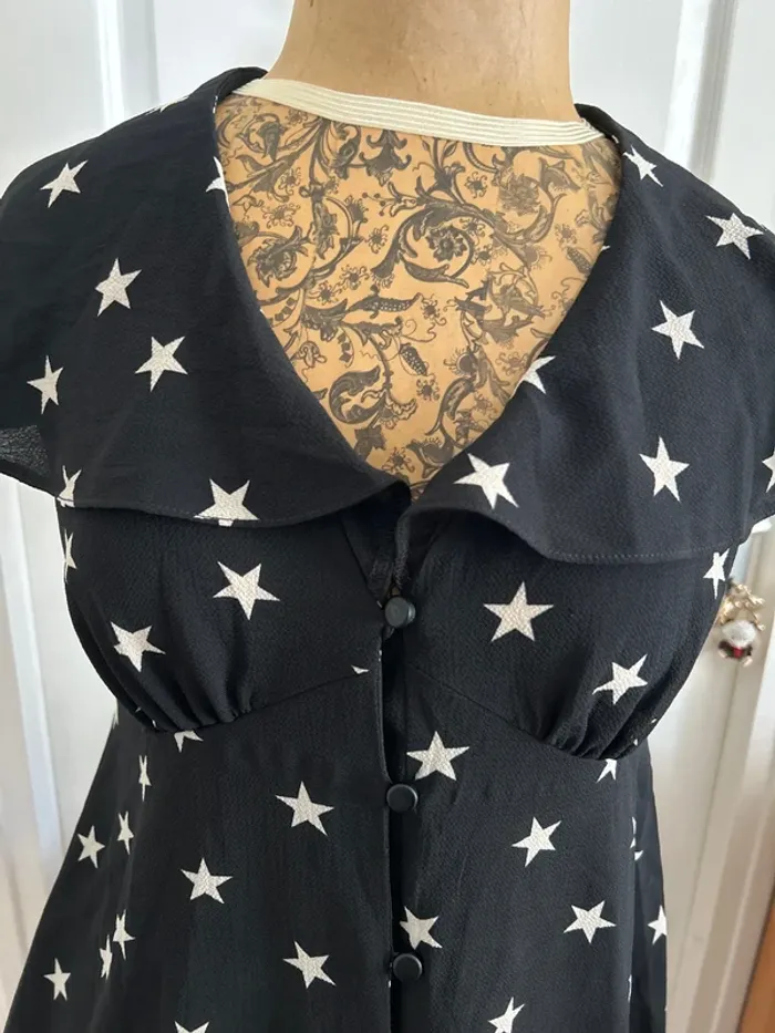 Robe d'été fluide motif étoiles asos petite taille 38 - photo numéro 2