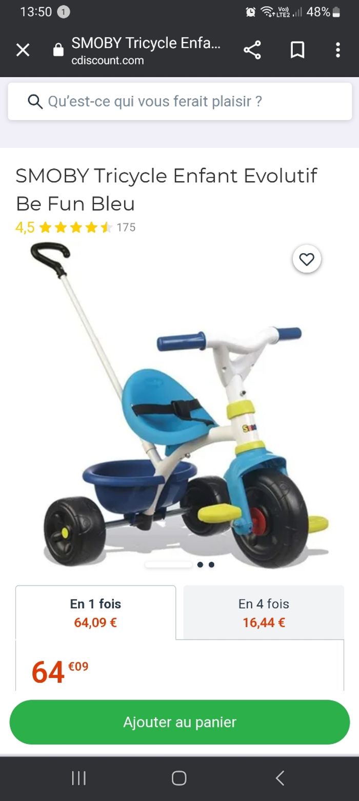 Tricycle smoby