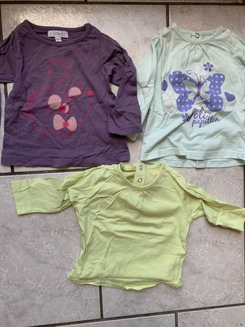 Lot t shirts 6 mois