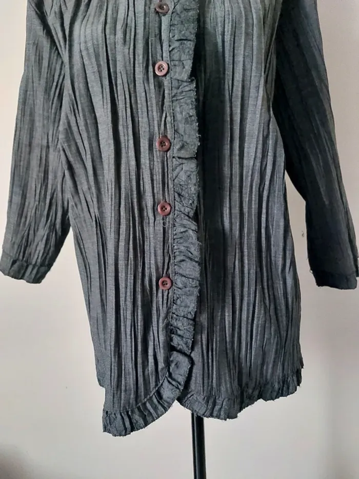 Chemise demi saison grise foncé - photo numéro 3