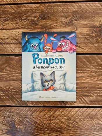 Livre enfant Ponpon et les monstres du soir chat