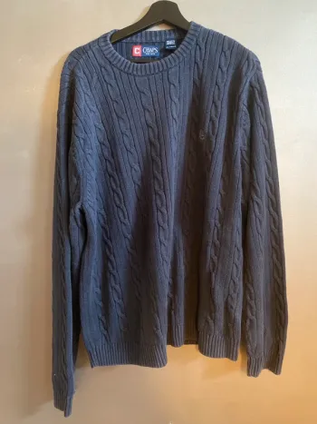 Pull Chaps maille XL bleu marine