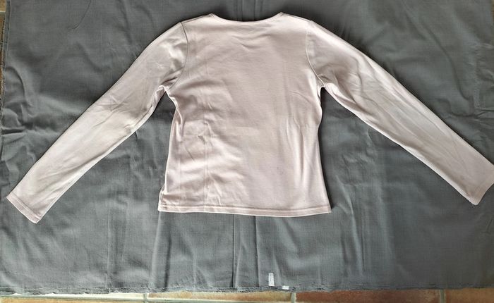 T.shirt manches longues rose à sequins 12 ans - photo numéro 2