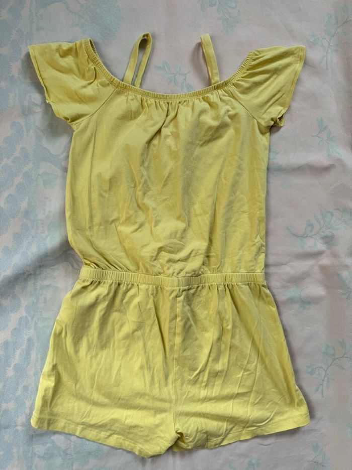 Combinaison short à bretelles - motif coeur - photo numéro 2