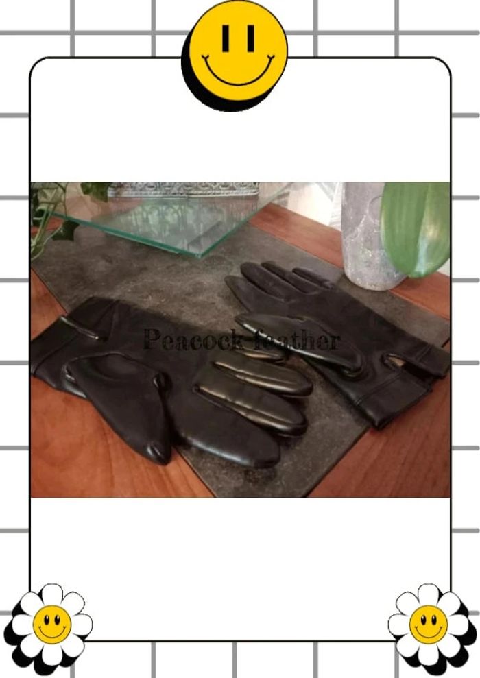 Gants homme noirs - photo numéro 2
