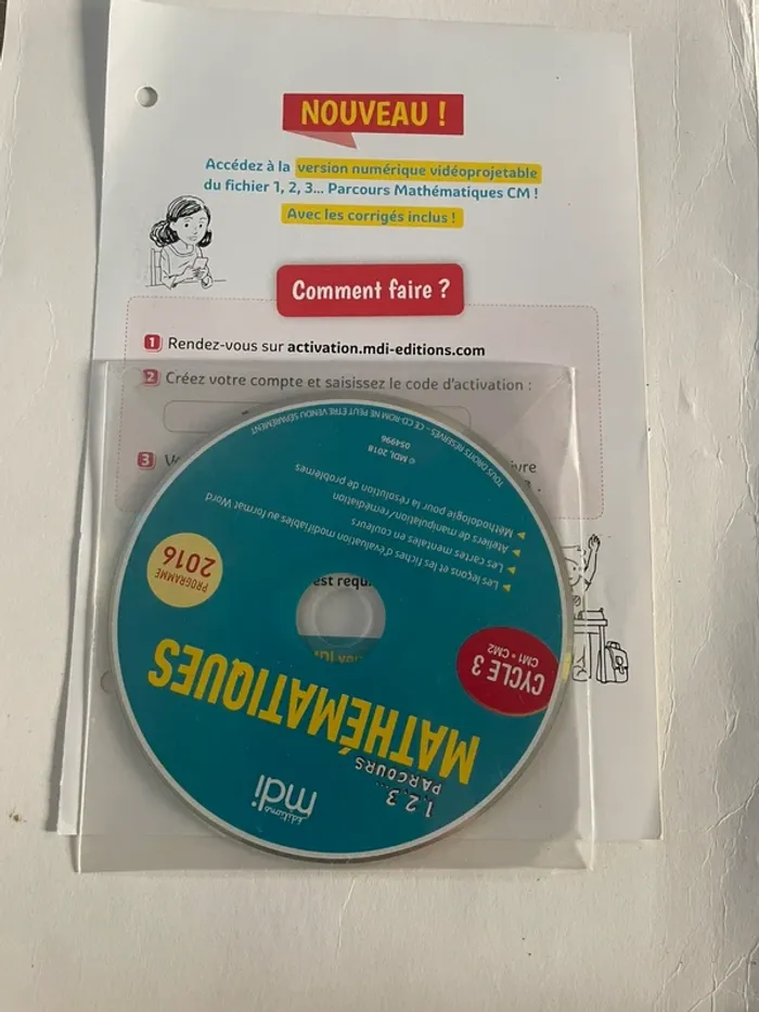 1, 2, 3 parcours  mathématiques . Cycle 3
