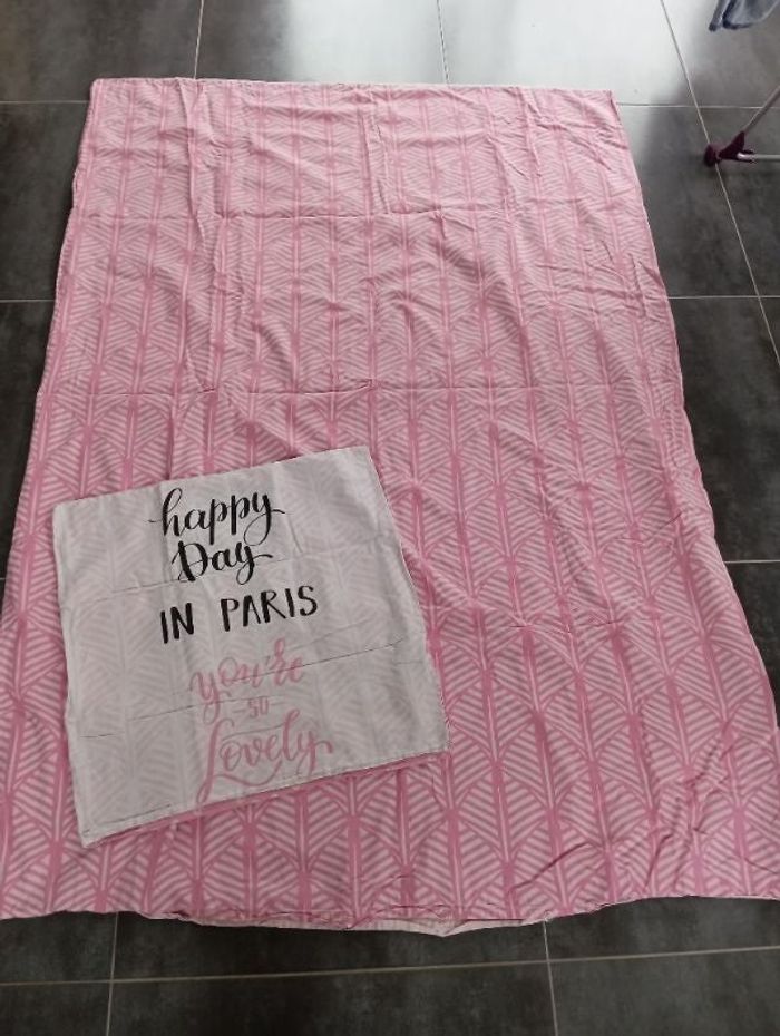 Housse de couette et taie d'oreiller