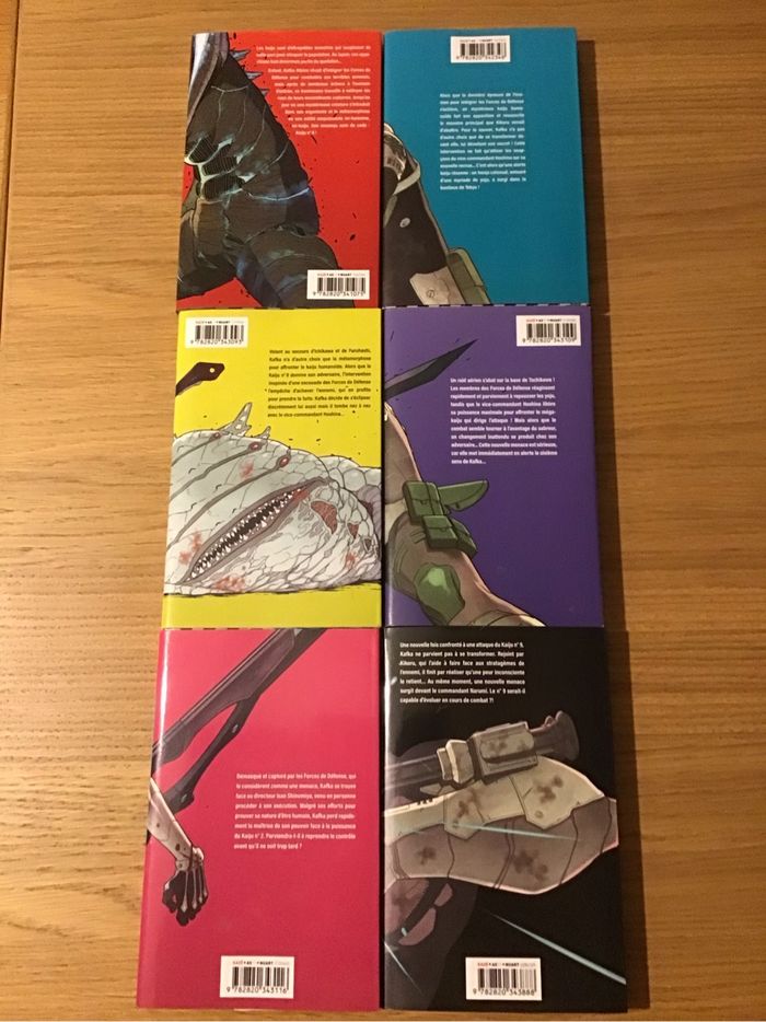 Lot 6 tomes Kaiju No 8 Manga Livres Kazé très bon état - photo numéro 2