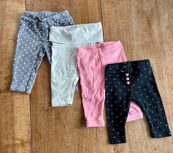 Lot de leggings fille taille 3 mois
