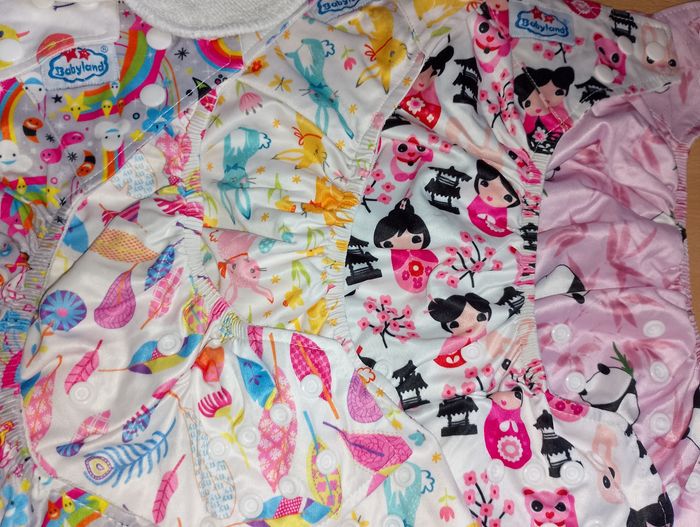 Couche lavable évolutive avec son insert microfibre Babyland - photo numéro 4