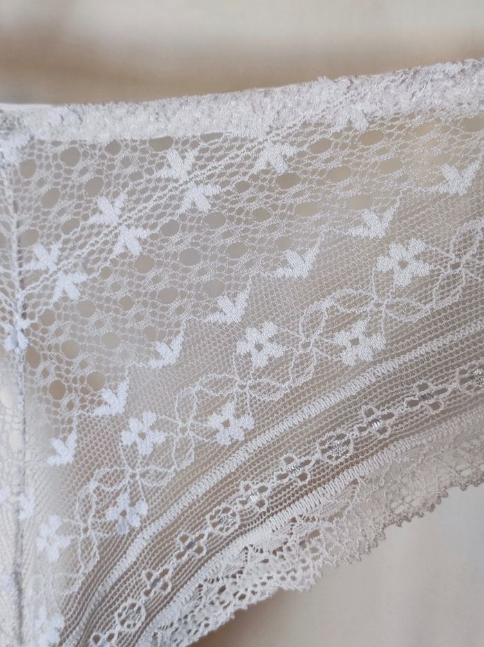 Lot 2 culottes  dentelle noir blanc - 38/M - photo numéro 5