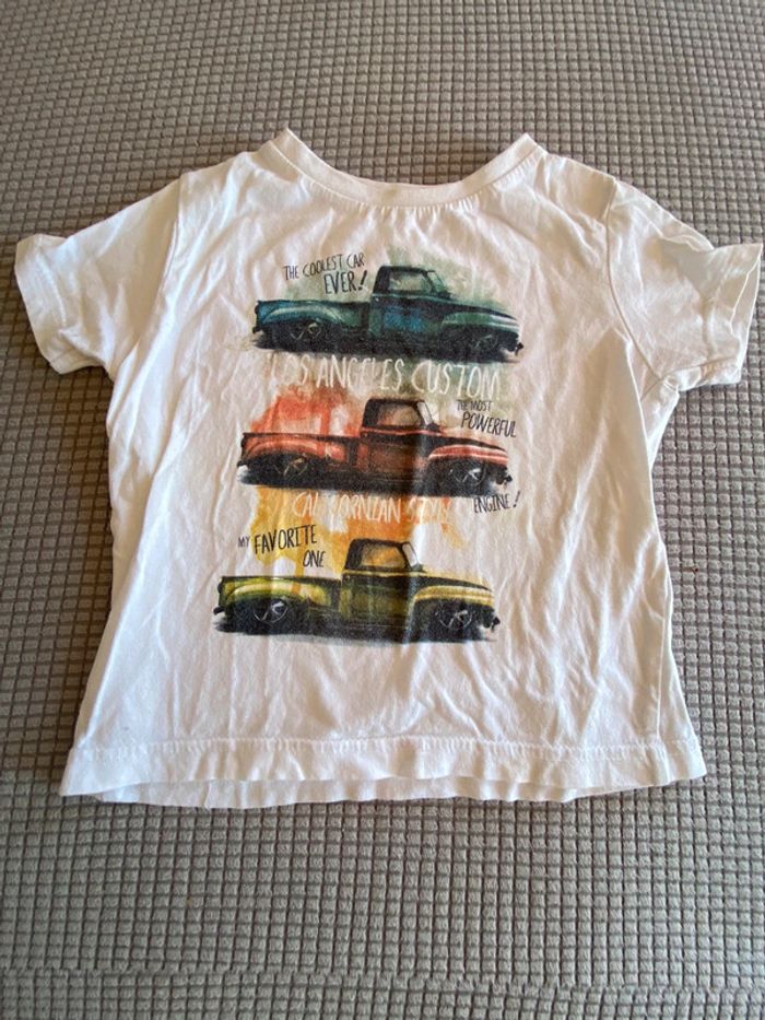 T-shirt voiture bébé garçon 18 mois