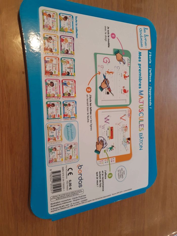 Livre ardoise mes premières majuscules bâton - photo numéro 4