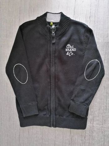 Gilet zippé noir 3 ans
