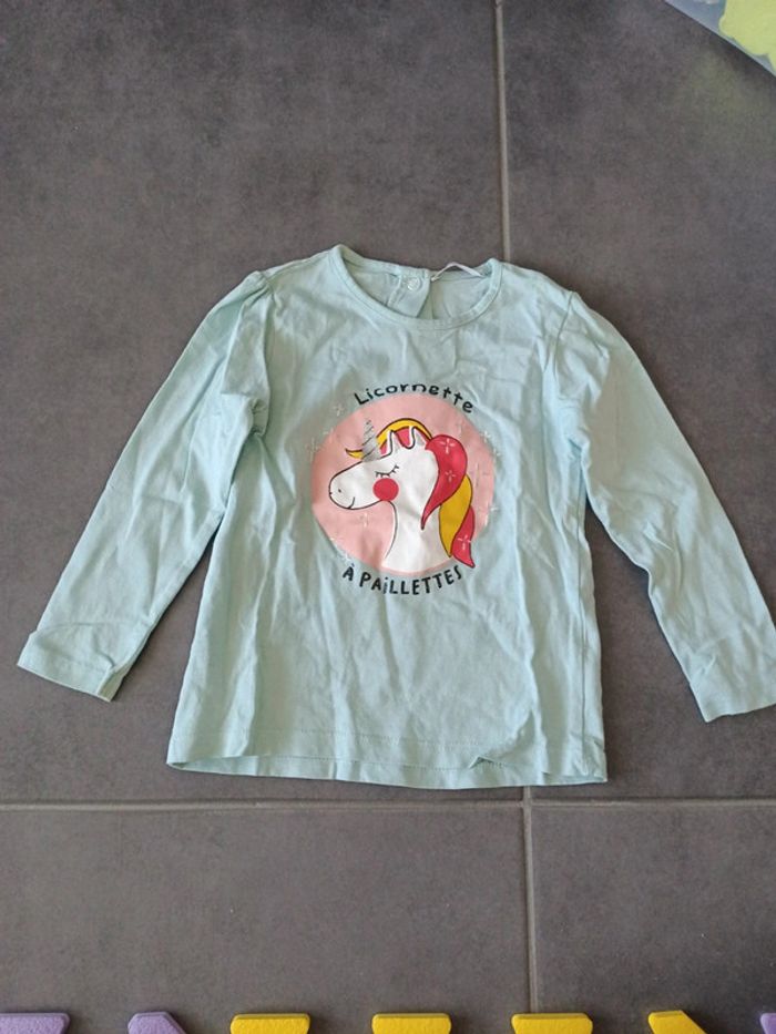 Lot tee shirts manches longues, 24 mois - photo numéro 4