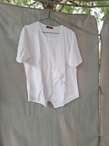 Haut blanc manches courtes