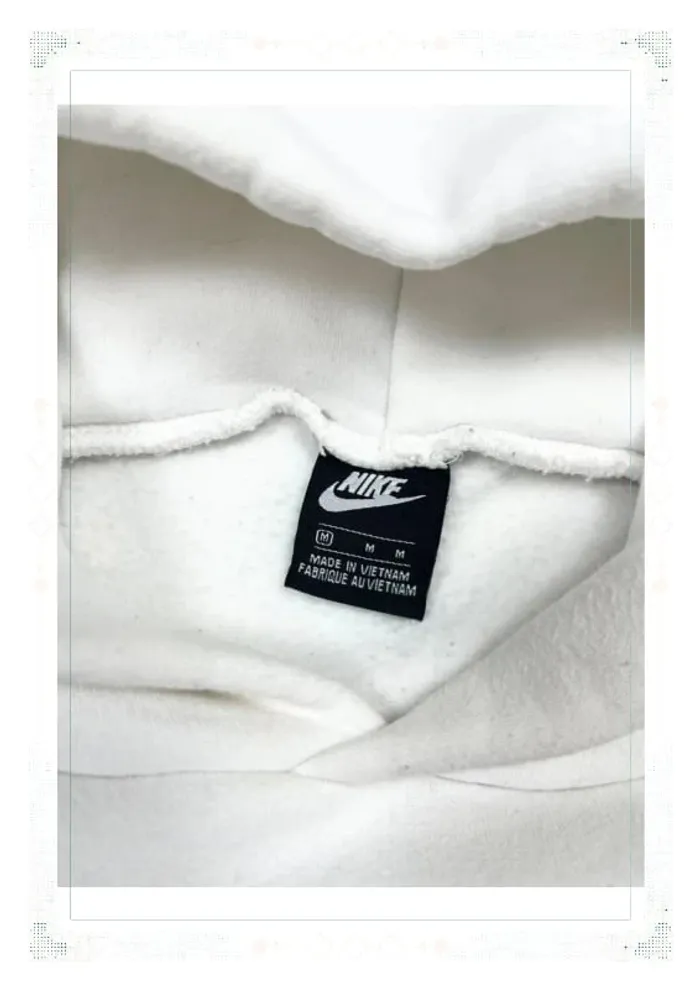 Nike pull à capuche blanc femme taille M – bon état - photo numéro 4