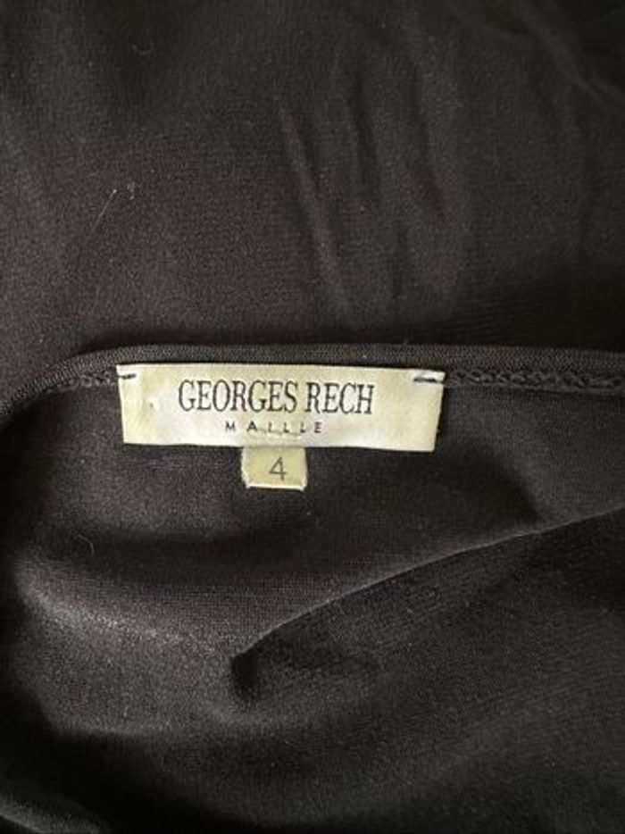 Top en mesh et broderies beige et noir Georges Rech T38 M - photo numéro 6
