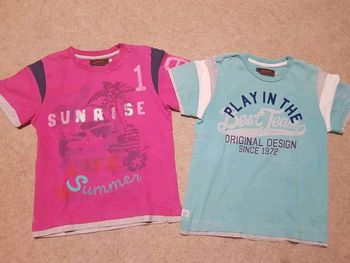 Lot de 2 tee shirts garçon 8 ans catimini