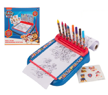 Pupitre avec rouleau de coloriage Pat Patrouille 3 ans + 12 pièces