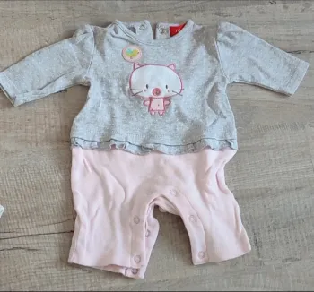 Ensemble chaud, une pièce - taille 1 mois - fille