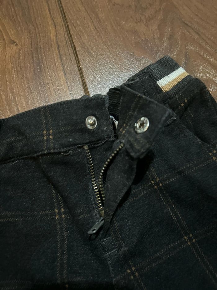 pantalon chaud à carreaux gris foncé  et beige My Chicco 3 ans - photo numéro 5