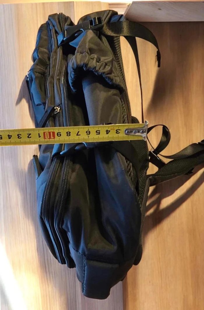 Sac à dos cabine compression 40×25×20 NEUF Compatible Ryanair/EasyJet - Bagage à main sous vide KAKI - photo numéro 9