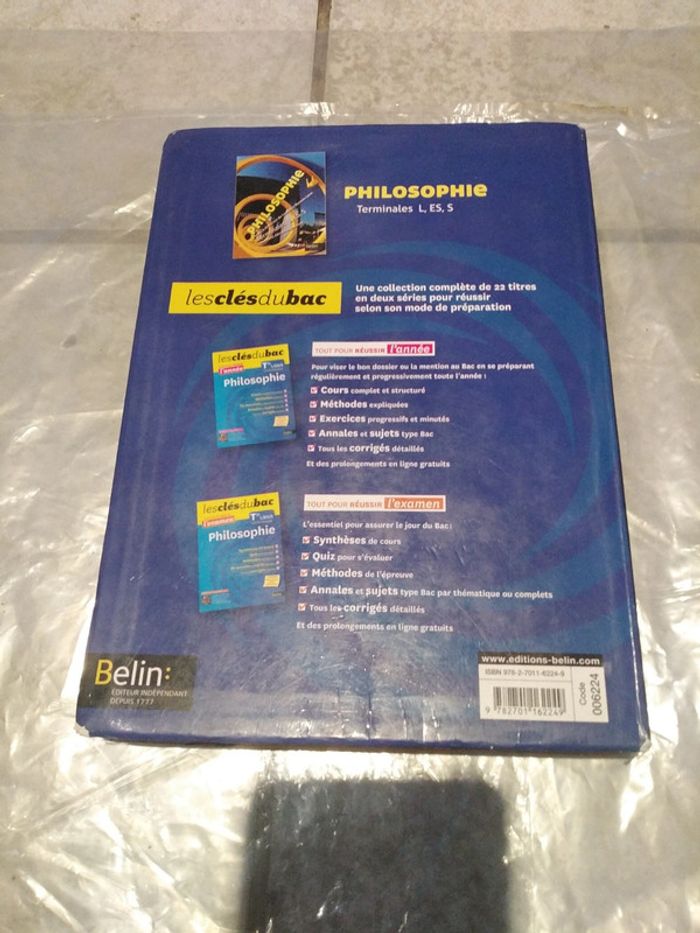 Livre de philo terminal L, ES, S - photo numéro 2