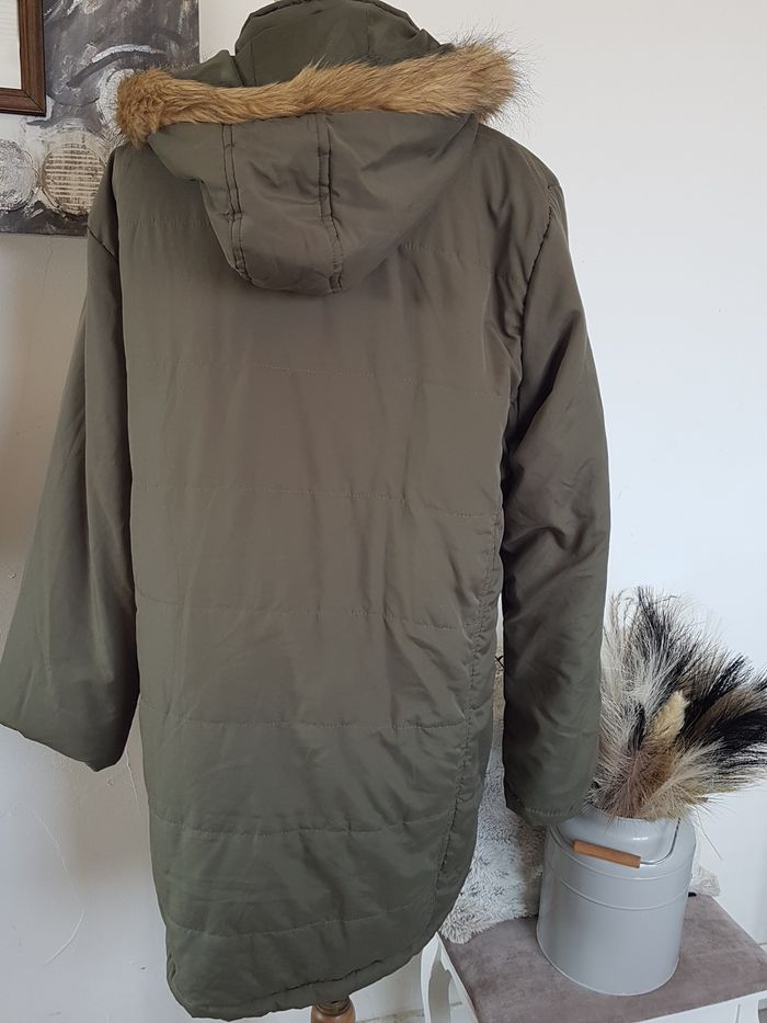 Manteau doudoune femme kaki Sherpa, Taille 42/44 - photo numéro 3