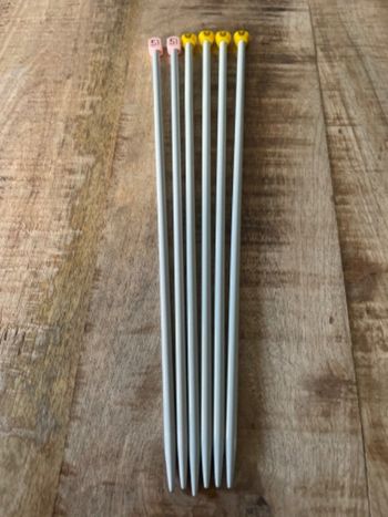 Aiguilles à tricoter métal