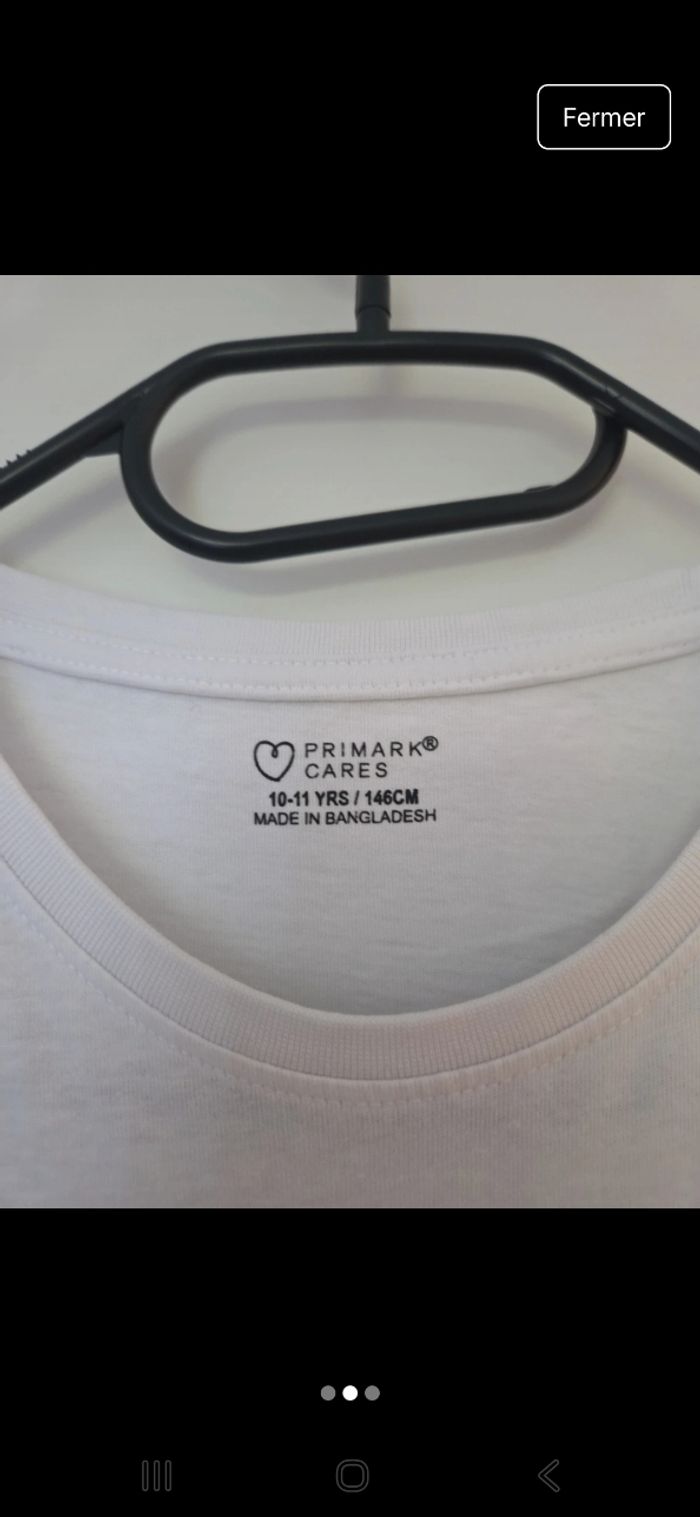 T-shirt blanc avec une étoile léopard - photo numéro 2